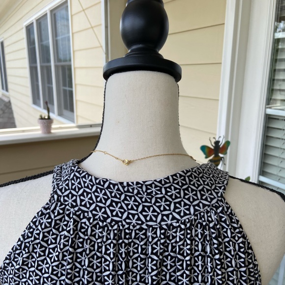 Max Edition Halter Neck Black & White Print Dress - Medium - Very Good Condition - Picture 4 of 11